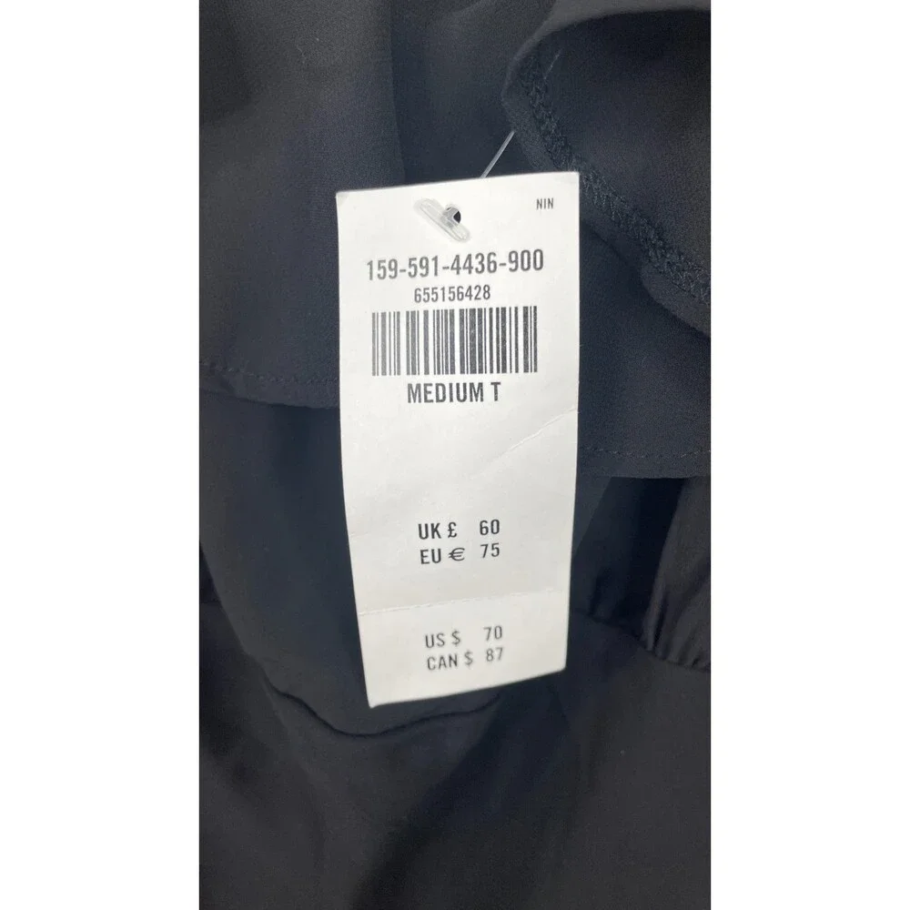 Abercrombie & Fitch Black Dress M Medium Ruffle Tiered Sleeveless Mini Short NWT - Picture 3 of 13